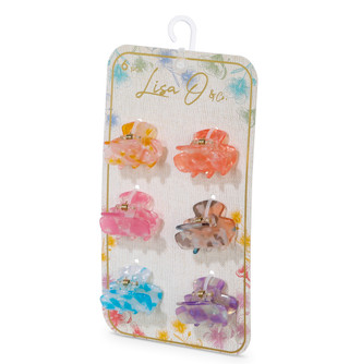 Thumbnail 2: Lisa&Co 6 Pc Mini Hair Claw Clips 