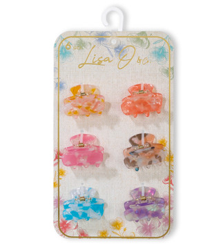 Thumbnail 1: Lisa&Co 6 Pc Mini Hair Claw Clips 