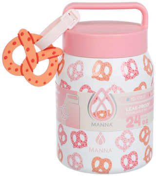 Thumbnail 1: Manna 24 Oz. Stainless Steel Food Jar with Buddy Tag 