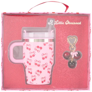 Thumbnail 1: Kensie 14-Oz. Stainless Tumbler With Bag Charm 