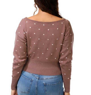 Thumbnail 2: Edge & Ivy Juniors' Long Sleeve Boat Neck Sweater 