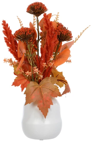 Thumbnail 1: Supreme Silk 15 in Harvest Thistle Floral Faux Plant 