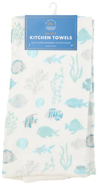 Thumbnail 1: Envogue Set of 2 Coastal Kitchen Towels 