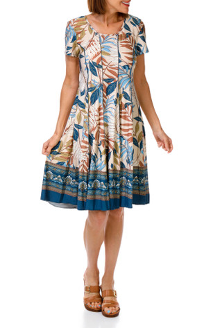 Thumbnail 1: Sami & Jo Women's Short Sleeve Panel Dress 