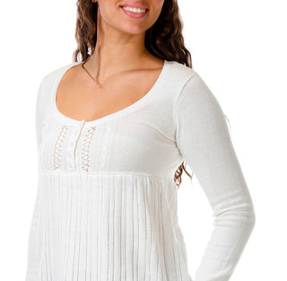 Thumbnail 2: Edge & Ivy Juniors' Long Sleeve Henley Babydoll Sweater 