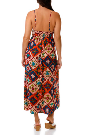 Thumbnail 2: INSPIRED HEARTS Juniors' Smocked Waist Maxi Dress 