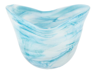 Thumbnail 2: DIAMOND STAR Wavy Rim Glass Decorative Bowl 