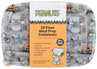 Thumbnail 2: Peanuts 20 PC Halloween Snoopy Meal Prep Containers 