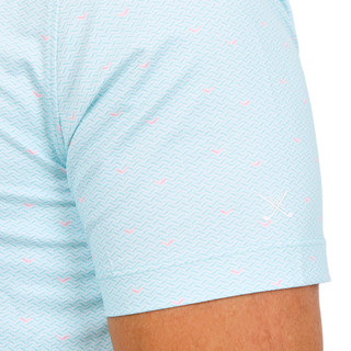 Thumbnail 3: Kenneth Cole Men's Short Sleeve Printed Waffle Jersey Polo 