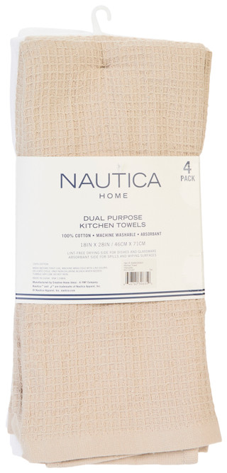 Thumbnail 2: Nautica 4-Piece Dual Purpose Kitchen Towel Set 