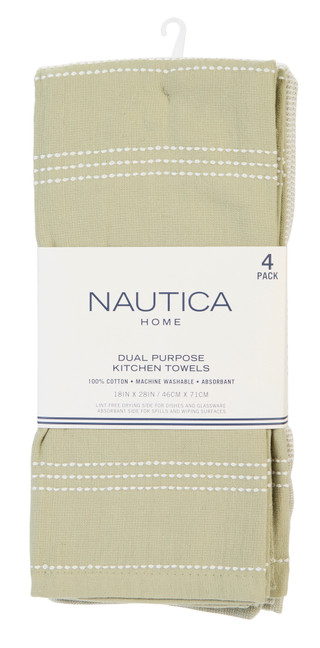Thumbnail 1: Nautica 4-Piece Dana Dual Purpose Kitchen Towel Set 
