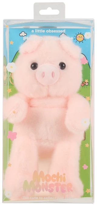 Thumbnail 1: Mochi Monster Fuzzy Pig Plush Doll Bag Charm 