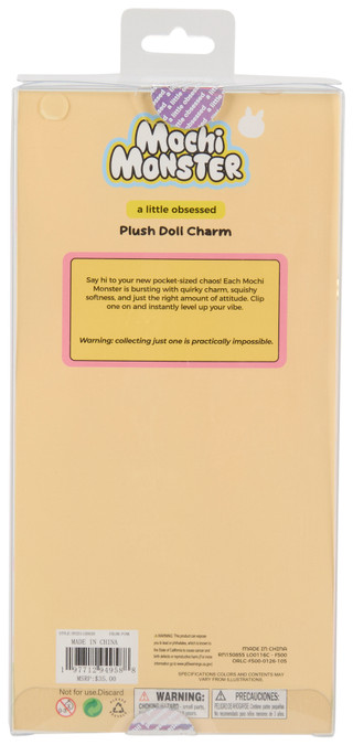 Thumbnail 2: Mochi Monster Fuzzy Pig Plush Doll Bag Charm 