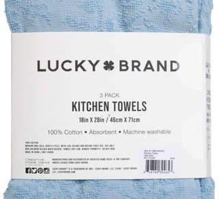 Thumbnail 2: Lucky Brand 3-Pack Cotton Kitchen Towels 