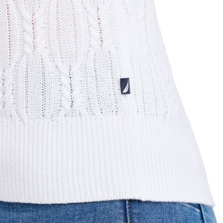Thumbnail 2: Nautica Women's Short Sleeve Cable Knit Sweater 