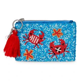 Thumbnail 1: SOL AND MER Beaded Crab Coin Purse 
