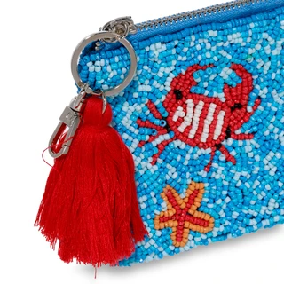 Thumbnail 2: SOL AND MER Beaded Crab Coin Purse 