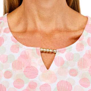 Thumbnail 3: Hearts of Palm Women's Short Sleeve Crinkle Knit Top 