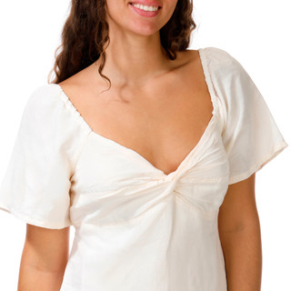 Thumbnail 4: Rip Curl Juniors' Short Sleeve Oceanic Embroidered Mini Dress 