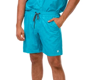 Thumbnail 2: Hurley Men's 2 Pc Palm Stencil Swim Shorts Set 