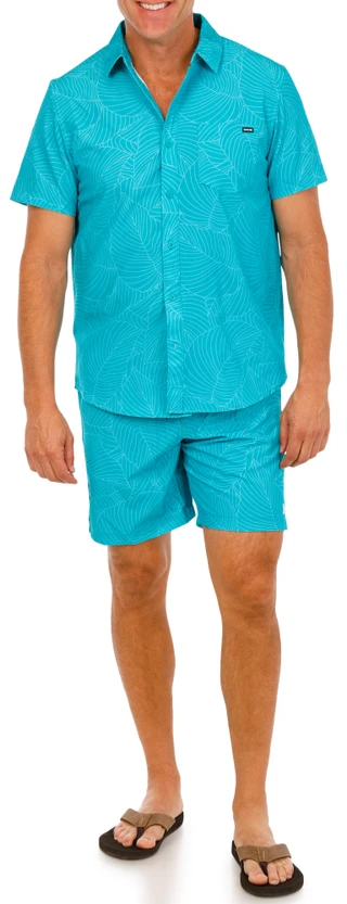 Thumbnail 3: Hurley Men's 2 Pc Palm Stencil Swim Shorts Set 