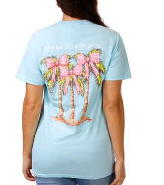 Thumbnail 1: SIMPLY SOUTHERN Juniors' Short Sleeve Palm Graphic Tee 