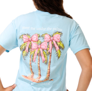 Thumbnail 3: SIMPLY SOUTHERN Juniors' Short Sleeve Palm Graphic Tee 