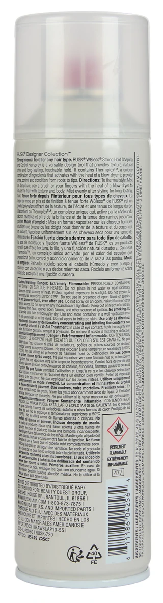Thumbnail 2: Rusk W8less Strong Hold Shaping Hairspray 