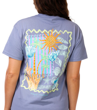 Thumbnail 3: SIMPLY SOUTHERN Juniors' Short Sleeve Reef Graphic Tee 
