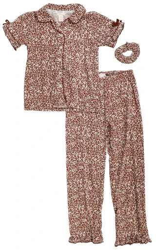 Thumbnail 1: Catherine Malandrino Girls' Button Front Pajama Set 