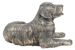 Thumbnail 2: Urban Trends Fiberglass Dog Garden Statue 