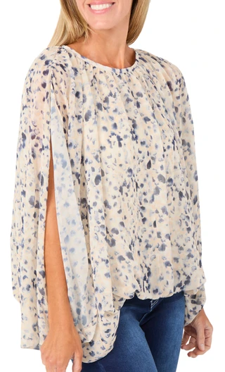 Thumbnail 1: KAY UNGER Women's Bubble Hem Woven Top 