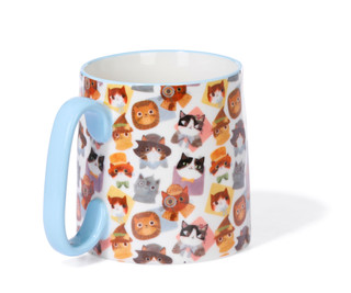 Thumbnail 3: 10 Strawberry Street Cat Mug 