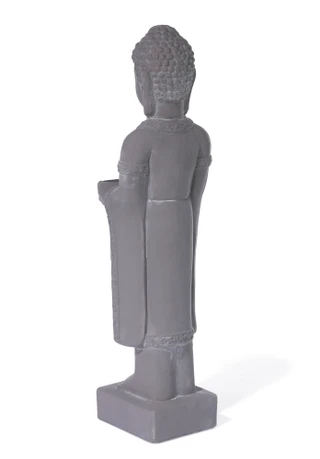 Thumbnail 2: Urban Trends Terracotta Standing Buddha Figure 