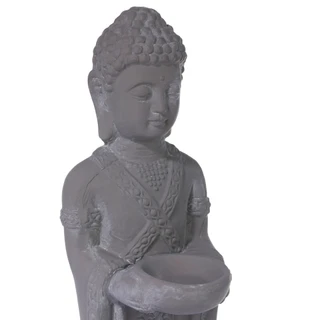 Thumbnail 3: Urban Trends Terracotta Standing Buddha Figure 