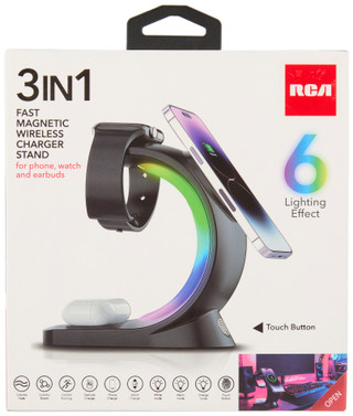 Thumbnail 1: RCA 3-in-1 Wireless Charging Station 