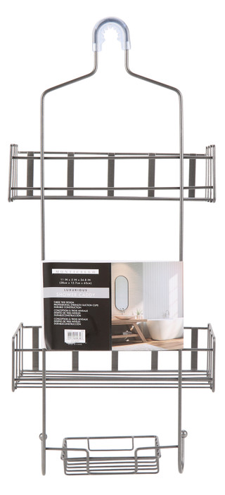 Thumbnail 2: Dream Home 3-Tier Metal Shower Caddy 