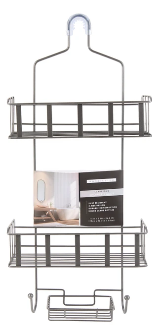 Thumbnail 1: Dream Home 3-Tier Metal Shower Caddy 