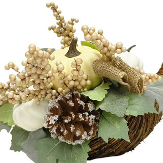 Thumbnail 3: Autumn Gatherings Pumpkin in Cornucopia 