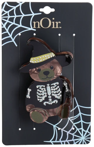 Thumbnail 1: Noir Harvest Skeleton Witch Bear Claw Clip 