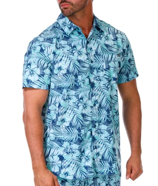 Thumbnail 5: Hurley Men's 2 Pc Palm Print Swim Shorts Set 