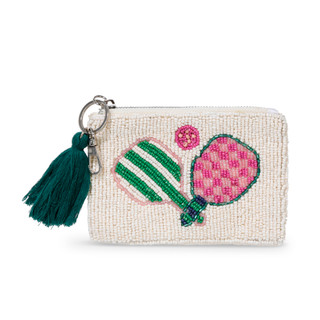 Thumbnail 1: SOL AND MER Beaded Pickleball Coin Purse 