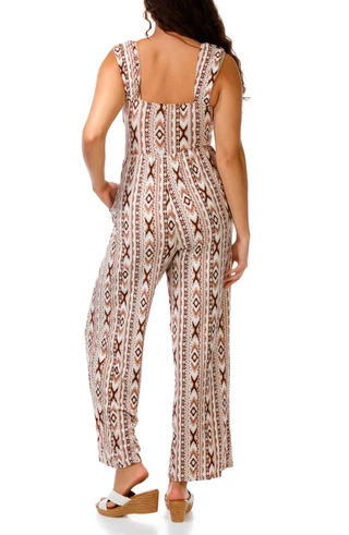 Thumbnail 3: Derek Heart Juniors' Sleeveless Wide Leg Jumpsuit 