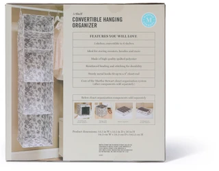 Thumbnail 2: Martha Stewart 5-Shelf Convertible Hanging Organizer 