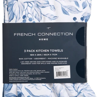 Thumbnail 3: French Connection 3-Pack Dual Purpose Kitchen Towels 