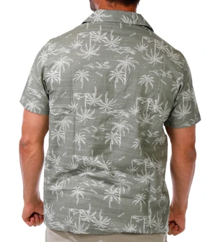 Thumbnail 2: Hurley Men's Short Sleeve Button-Up Shirt 