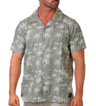 Thumbnail 1: Hurley Men's Short Sleeve Button-Up Shirt 