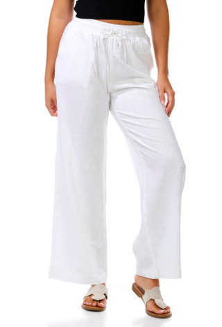 Thumbnail 1: SECONDARY Juniors' Wide Leg Drawstring Pants 