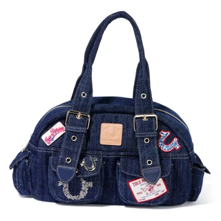 Thumbnail 1: True Religion Patch Denim Satchel 
