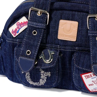 Thumbnail 2: True Religion Patch Denim Satchel 